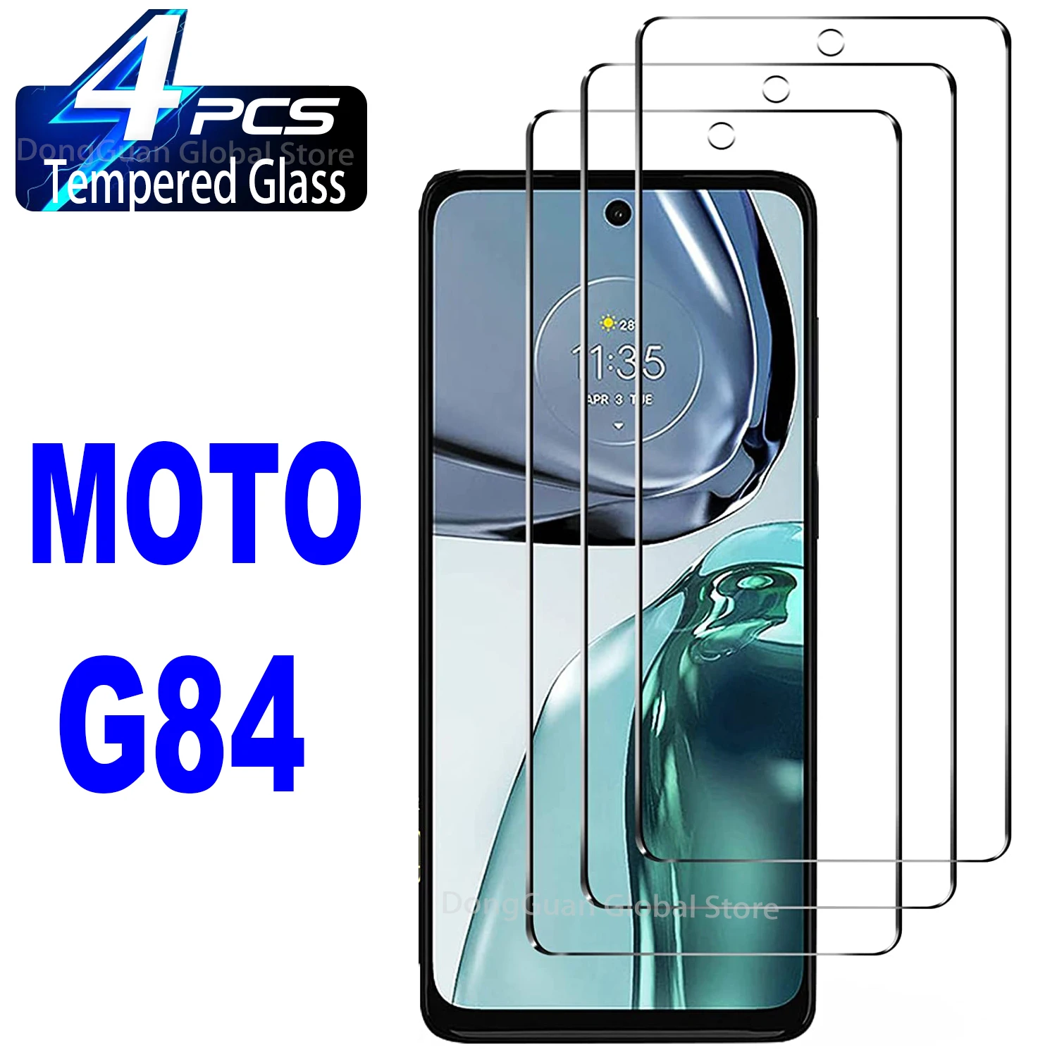 

2/4Pcs Tempered Glass For Motorola Moto G84 Screen Protector Glass Film