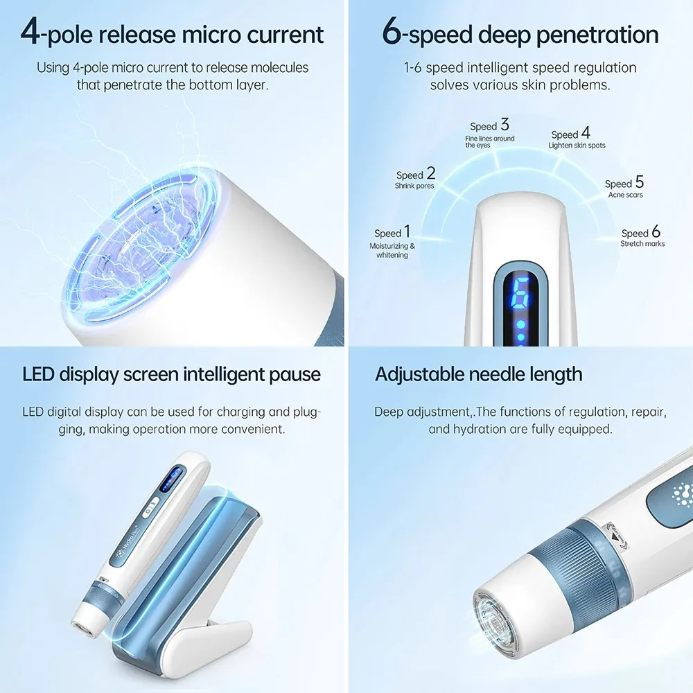 Dr. Pen H5 With EMS Microcurrent Professional Microneedle Pen Automatic Liquid Loading For Skin Care Beauty Mesotherapy Machine