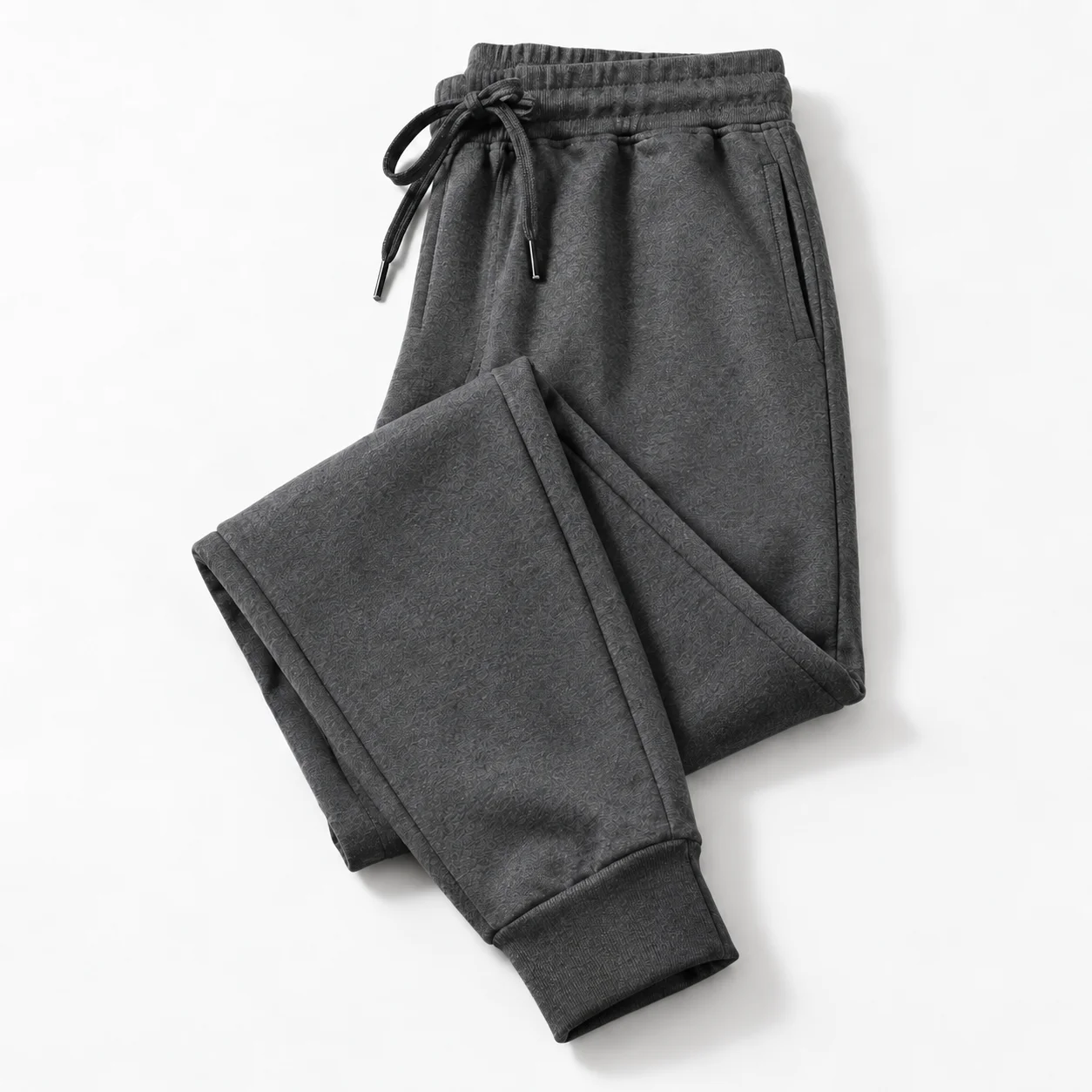 Pantaloni jogger uomo in pile con coulisse