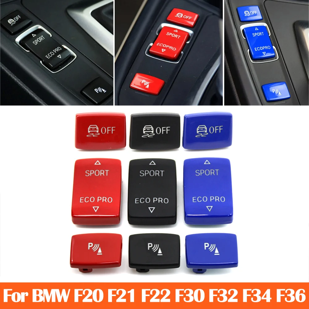 For BMW 1 2 3 4 Series F20 F21 F22 F23 F30 F31 F34 F35 F32 F36 Car ESP Antislip Switch Sport Buttons Radar Sensor Key Blue Red