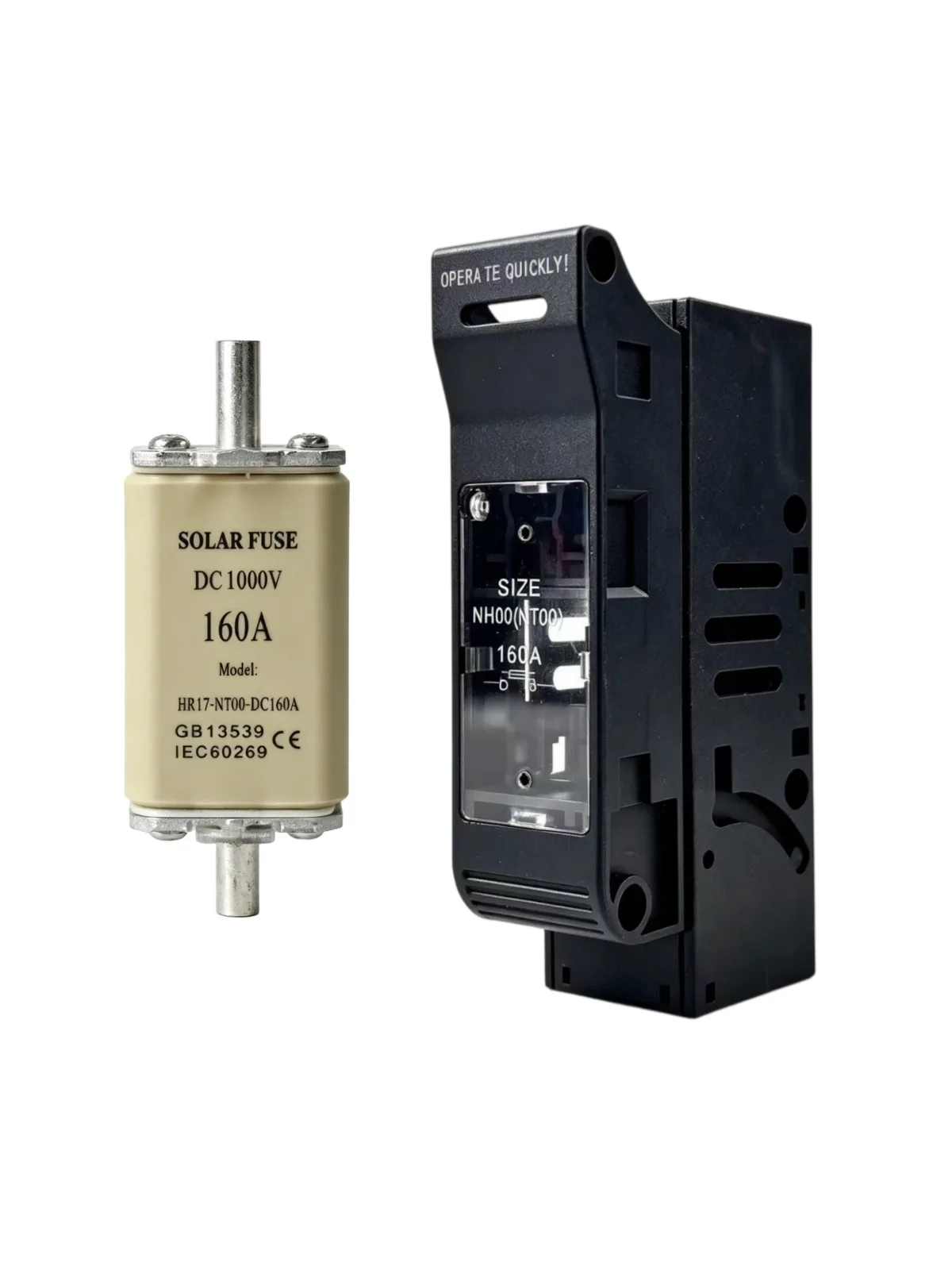 100A 125A 160A 1000VDC DC-Sicherung Trennschalter NH00-Typ für Batterie