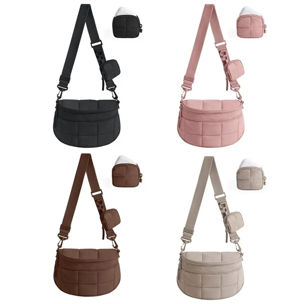 Fashion Large Capacity Shell Crossbody Bags Versatile Casual Quilted Shoulder Bag Lightweight Simple Dumpling Bag for Women view 3