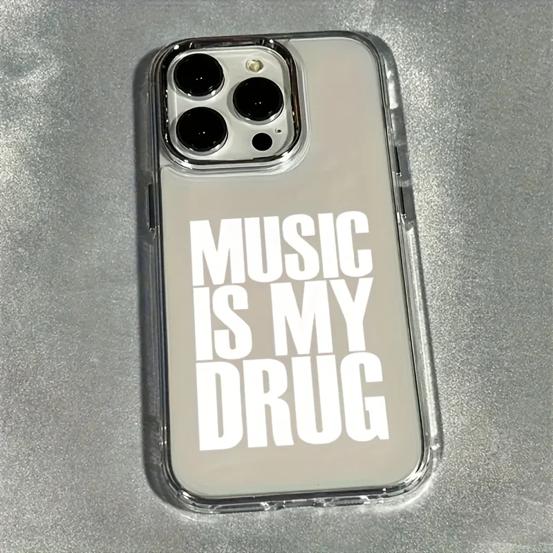 เคสโทรศัพท์ลายตัวอักษรภาษาอังกฤษสีขาว เหมาะสำหรับ iPhone 17 16 15 14 13 12 11Pro/Max/Plus ป้องกันการตกกระแทกและกันแรงสั่นสะเทือน