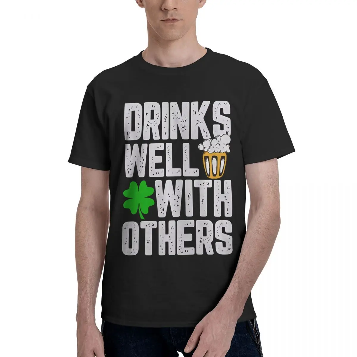 

Drinks Well, Humor, Alcohol 100% Cotton Casual Breathable Confortable Vintage New Gifts And T-Shirts Funny Gifts