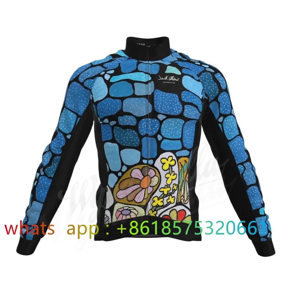 2023 Spring Autumn Men Long Sleeve Cycling Jersey Outdoor Bicycle MTB Thin Coat Road Bike Sports Clothing New Maillot Ciclismo