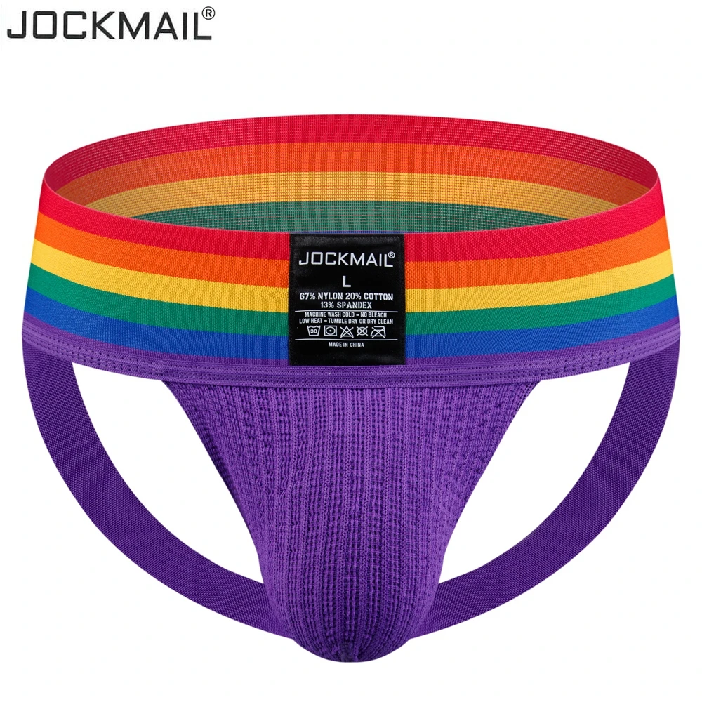 JOCKMAIL Jockstrap Sexy Men Underwear Slip Homme Briefs Bikini Cueca Hombre Mens Underpants Gay Panties Lingerie Calzoncillos