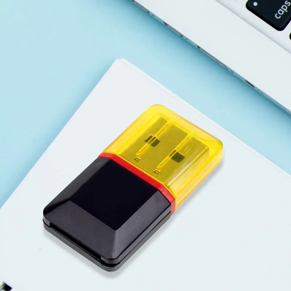 Lector de tarjetas de memoria portátil, dispositivo multifuncional, ligero, USB 2,0, Plug and Play, TF, para oficina