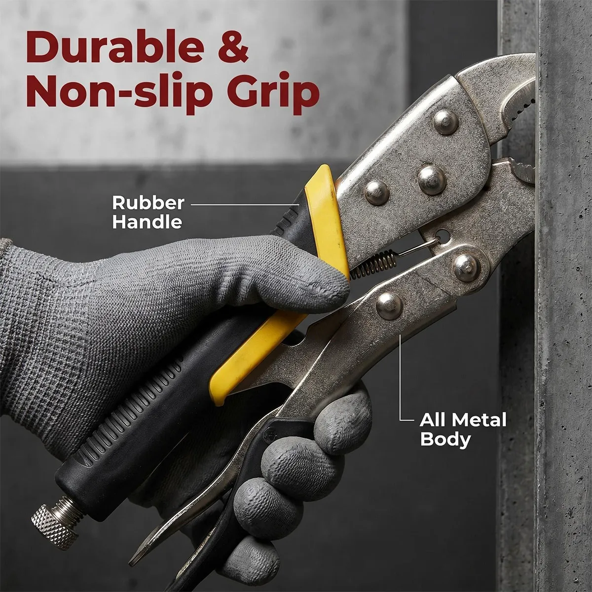 

Professional Heavy Duty Locking Pliers Set for Marine Boat Yacht Maintenance, Adjustable Vise Grip Welding Clamping Tools