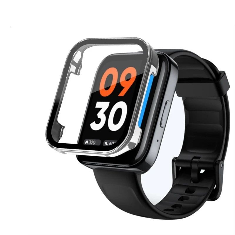 หน้าจอ Protector เคสสำหรับ Realme 3 Smartwatch กรณีป้องกัน Ultra-Thin เปลี่ยนกันชน Shell