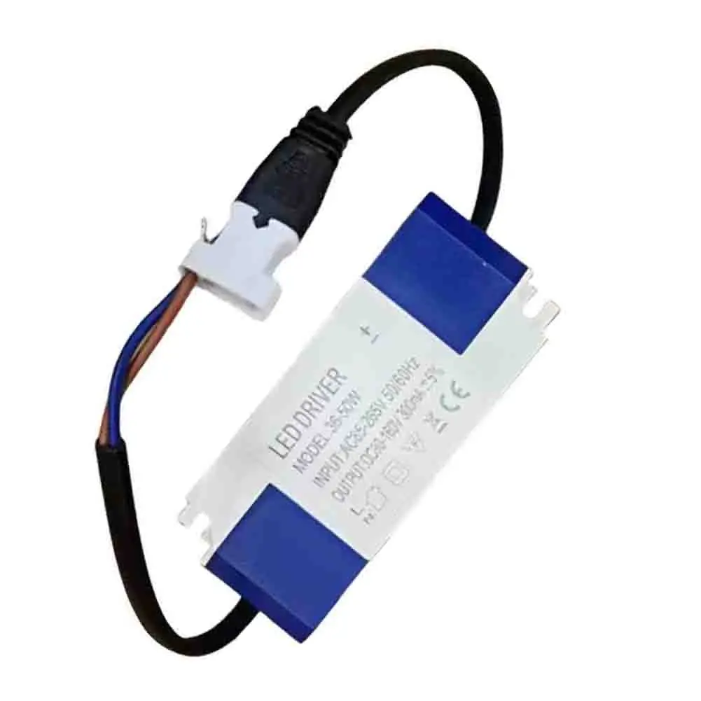 Power Adapter 36-50W Constant Current LED Driver for Indoor Lighting Systems with DC90-160V 300mA Output and AC85-265V Input