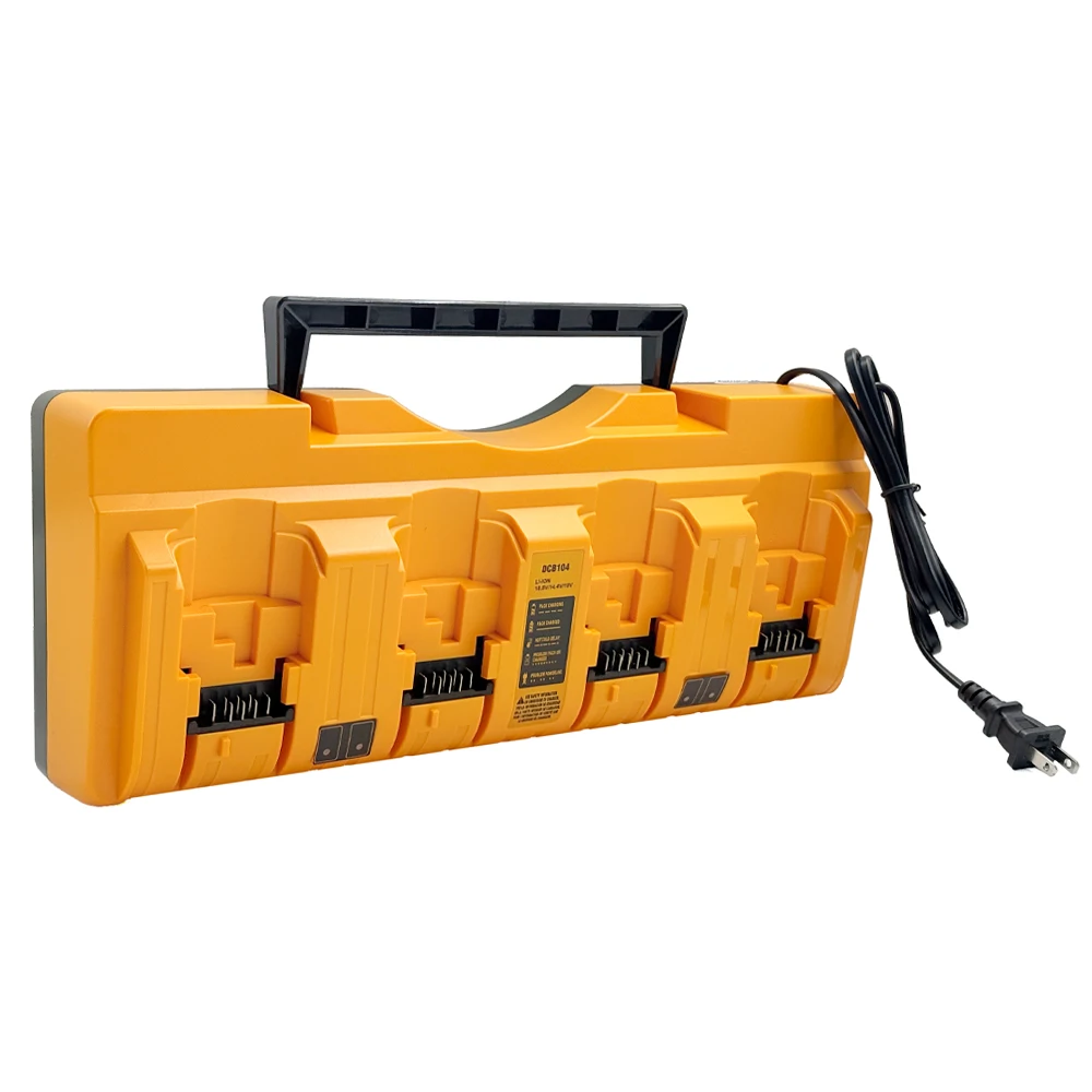 DCB104 Fast Charger for DeWalt 12V-18V Four-port Lithium Battery Simultaneously DCB204 DCB205 DCB127 DCB105
