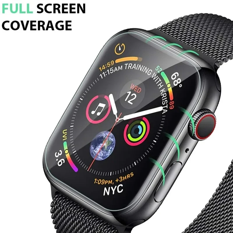 3/5PCS Hydrogel Film for Apple Watch 5 6 SE 40MM 44MM 38MM Screen Protector iWatch Ultra 49MM 7 8 9 41MM 45MM 10 11 42MM 46MM image 5