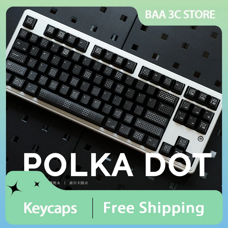 

SINOKEY POLKADOT Foggy Key Cap Cherry Profile Key Cap 1,7 мм индивидуальный эргономичный механический колпачок для клавиатуры 142 клавиши аксессуары для ПК