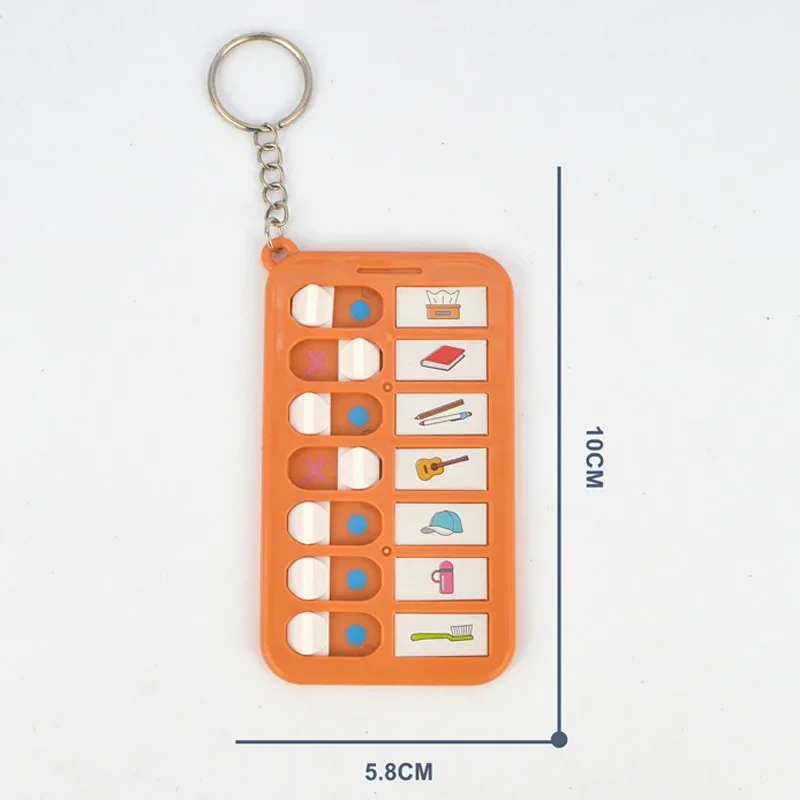 Kid Self Discipline Check List Memo Board Daily Planner To Do List Korean Stationery Task Detachable Planning Board Key Chain