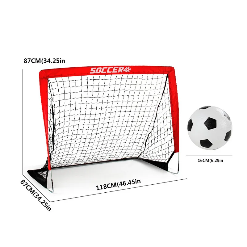 Draagbare voetbaldoelen voor kinderen, speelgoed, training, voetbaldoel voor sport, speeltuin, voetbalnet voor kinderen, opvouwbare voetbaldoelen, achtertuin