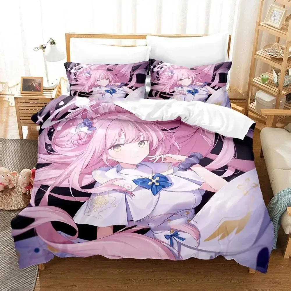 New Anime Misono Mika Blue Archive Bedding Set Duvet Cover Bed Set Quilt Cover Pillowcase Comforter king Queen Size Boys Adult