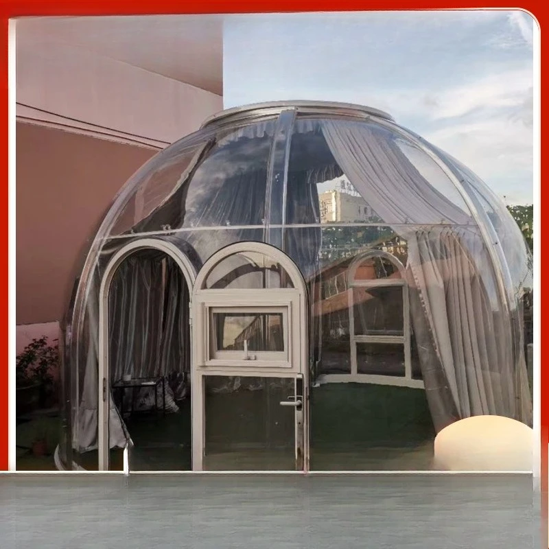 

Spherical bubble house, homestay fully transparent house, travel holiday bar pc star house sun room