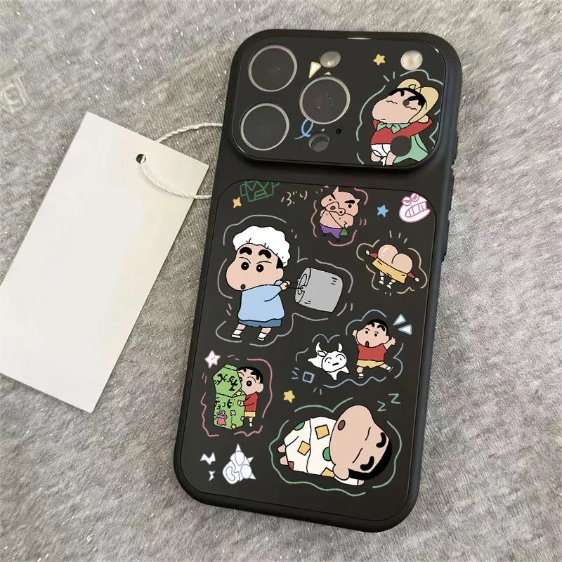 

Japan Comic Cartoon Cute Crayon Shin-chan daily life Phone Case for iPhone 13 14 15 16 17 Pro Max shockproof Back Cover﻿﻿﻿﻿﻿﻿