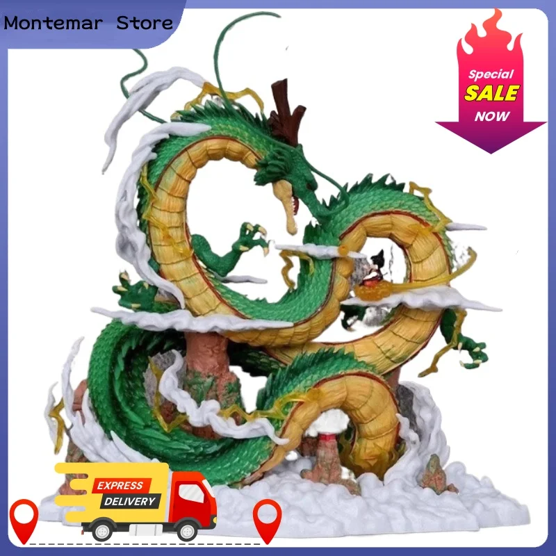 Dragon Ball Z Shenron und Son Goku Anime Figur Dbz Figur PVC Statue Modell Puppe Sammlung Dekoration Ornament Spielzeug Geschenk