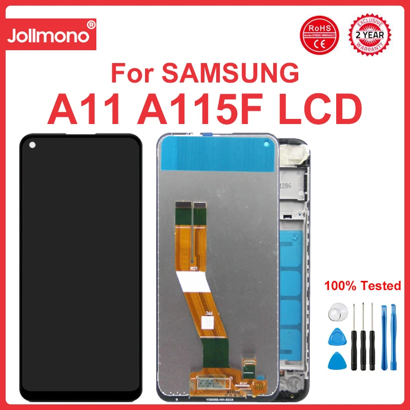 

6.4'' A11 Display Screen With Frame, for Samsung Galaxy A11 A115 A115F/DS A115F Lcd Display Touch Screen Digitizer Replacement