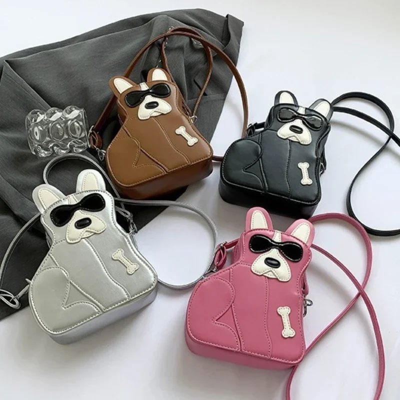 Bonito cão moda sacos feminino versátil dos desenhos animados saco na moda crossbody saco designer sacos mãe sacos para menina crianças saco do mensageiro