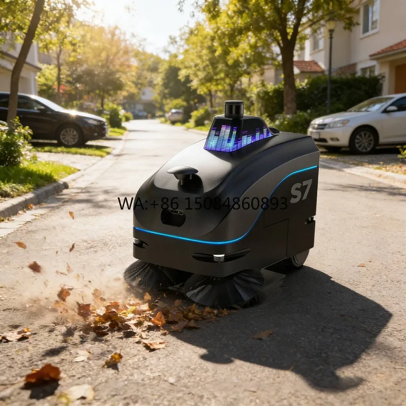 Leaf SweeperSmart Outdoor Street Cleaning Robot Robotic Sweeper Driverless Fast Road Sweeper Machine 2000-2500 ㎡/hgardeninggiard