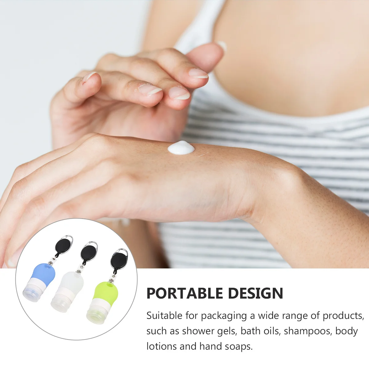 

3pcs Travel Bottle Set Portable Silicone Dispensers For Shampoo Lotion Hand Liquid Container Travel Container Portable