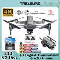 SJRC F22 S2 Pro 4K Profesional Drone 2-Axis Gimbal FPV GPS 6KM RC Quadcopter With EIS Obstacle Avoidance Foldable Dron