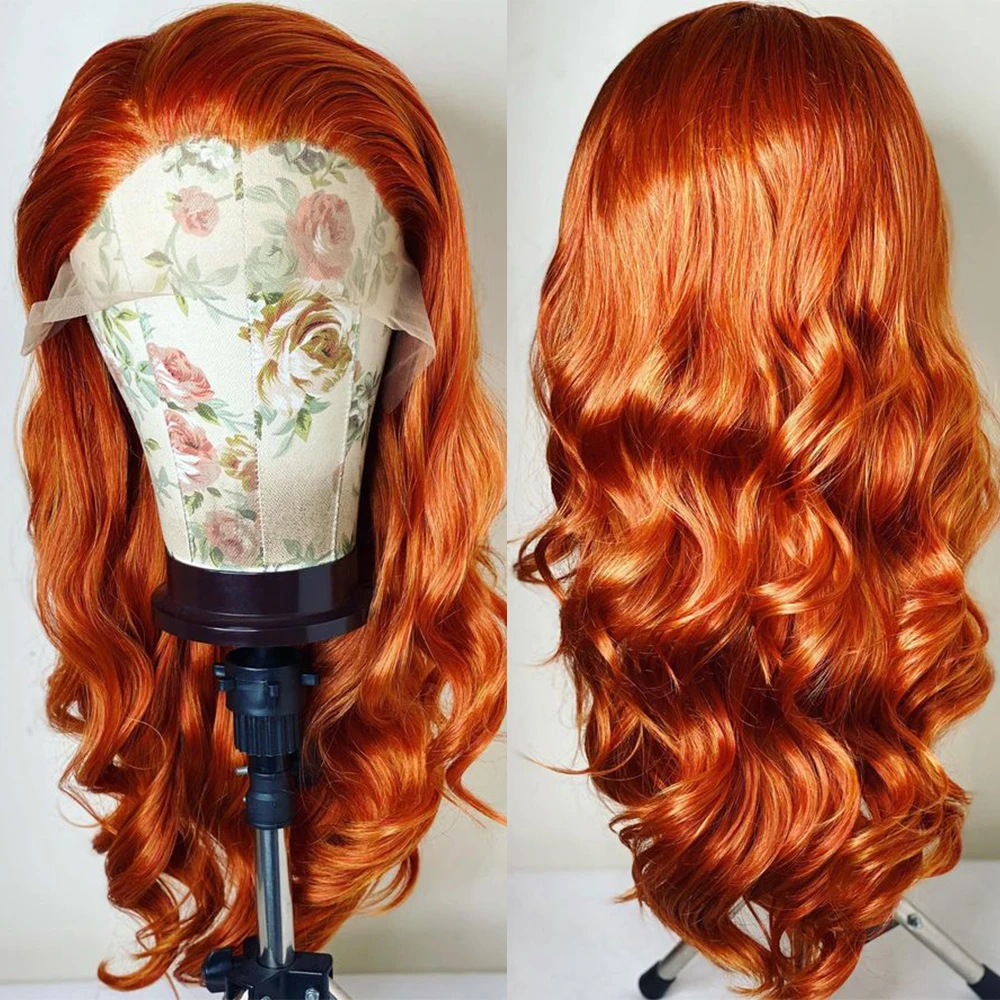 ZXBMALWIGS-Perruque Lace Front Synthétique Ondulée, Cheveux Roses, Partie Libre, Vague Profonde, 26 "de Long, Sans Colle, Fibre Haute Température, Cosplay