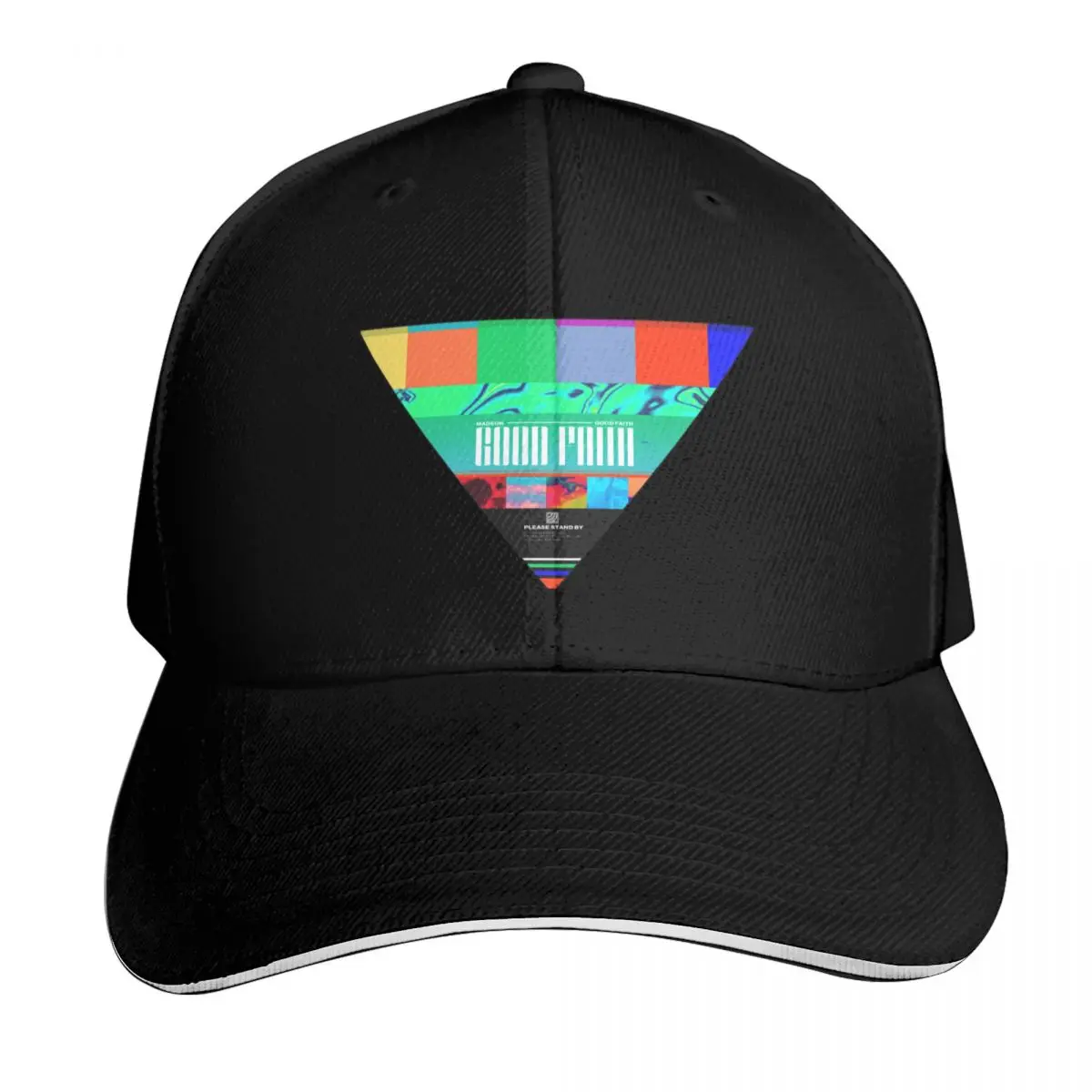 Good Faith - Please Stand By Baseball Cap Cotton Twill Breathable Contrast Two Tone Brim Snapback Flat Bill