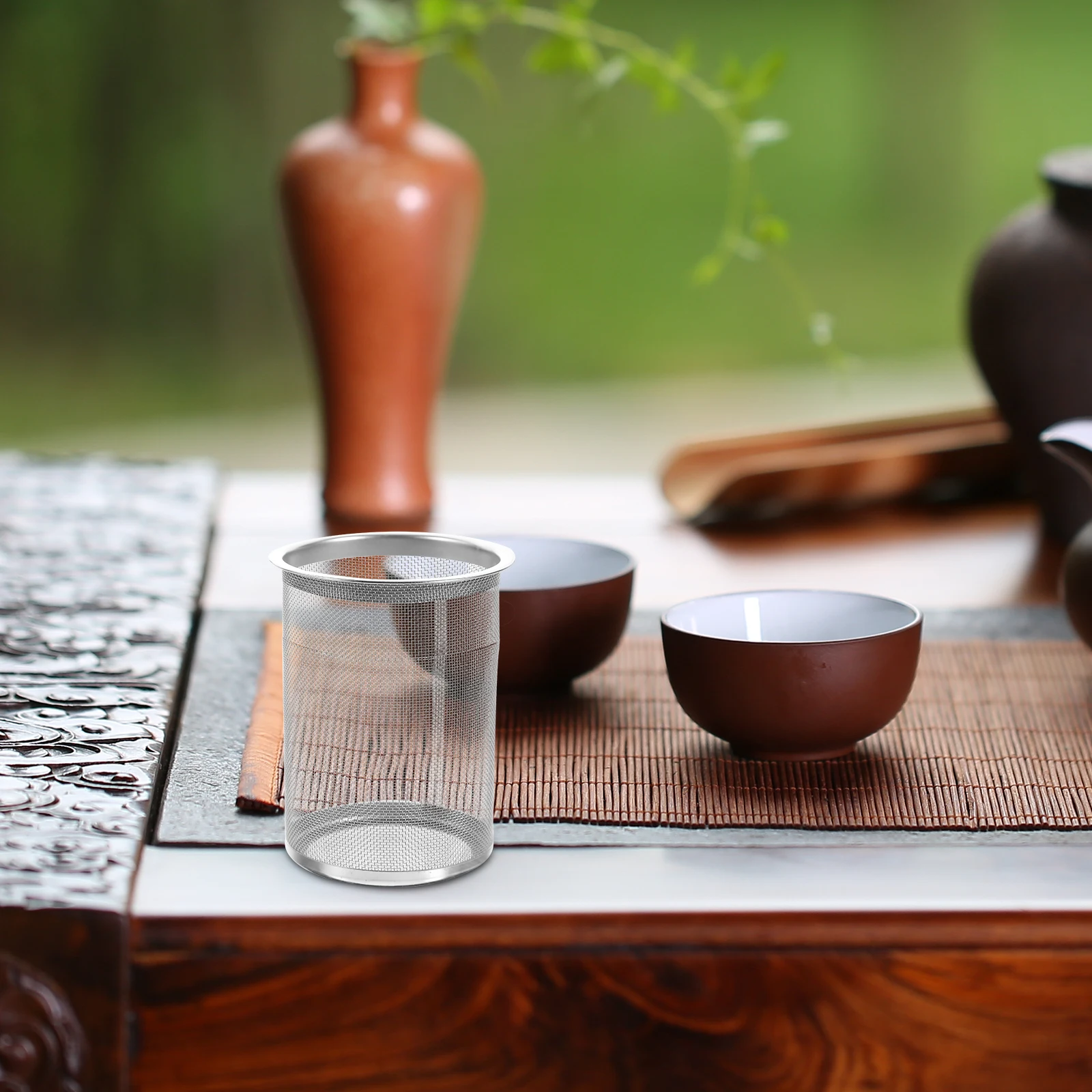 

Stainless Steel Teapot Infuser Fine Mesh Loose Leaf Tea Black Oolong Herb Fruit Coffee Filter Home Kitchen Bar Supplies