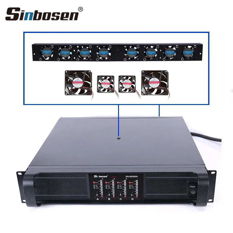 DS-22Q Professional Power Amplifier 5000w 4 Channel Class Td Music Amplifier