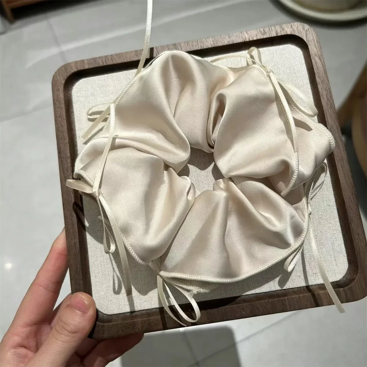 Vintage Elastic Hair Ties Bow Scrunchie Rubber Bands for Women Girls Kpop Makeup Fashion Popular  2026 Ribbon Hair Accessories