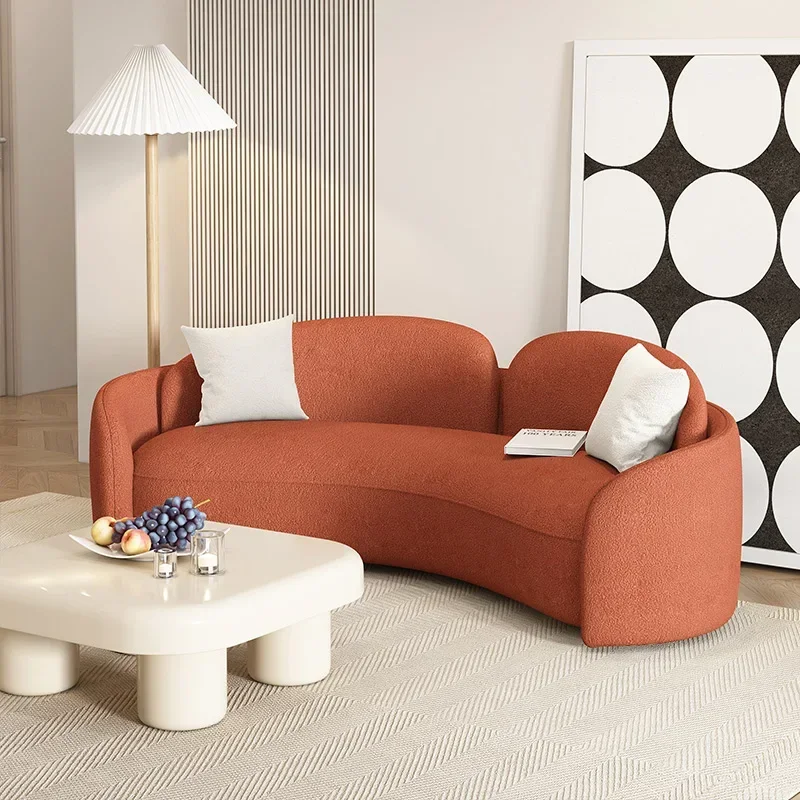 

Скандинавский европейский диван для гостиной, маленькая квартира, современный светлый роскошный диван из массива дерева, индивидуальный диван, надувная мебель для спальни