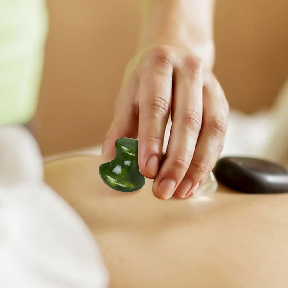 Natural Jade Mushroom Shape Facial Massager Stone Gua Sha Tool for Face Sculpting Toning Lift Therapy Spa Grade Beauty Roller