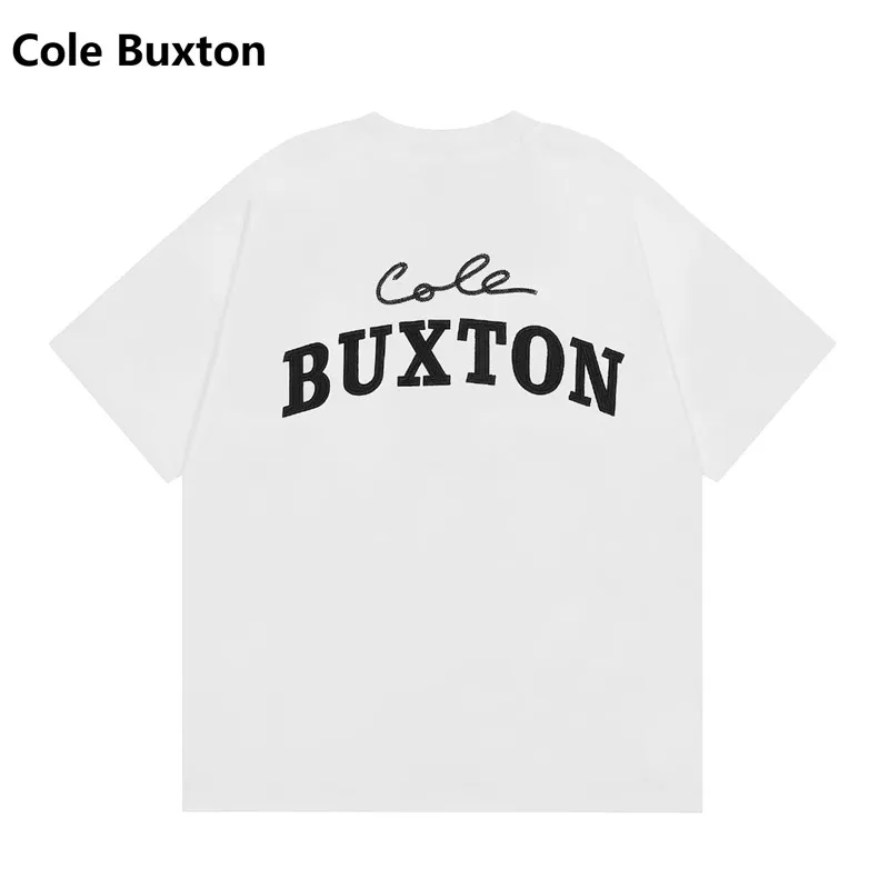Cole Buxton Minimalist Slogan Western Streetwear Brand Relaxed-Fit Pure Cotton Short-Sleeve T-Shirt Base Layer Mens