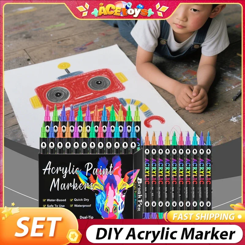 diyアクリルマーカー-グラフィックアート-水性-デュアルヘッド-デュアルカラー-24-48-72色-教育用-ソフトヘッド-マーカーペン-おもちゃ-子供向けギフト