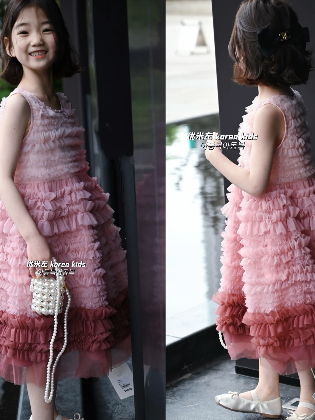 Baby Girl Dress South Korea Children Dresses Girl Cake Dress Fashion 2024 New Children Princess Dress Gauze Skirt Baby Dresses