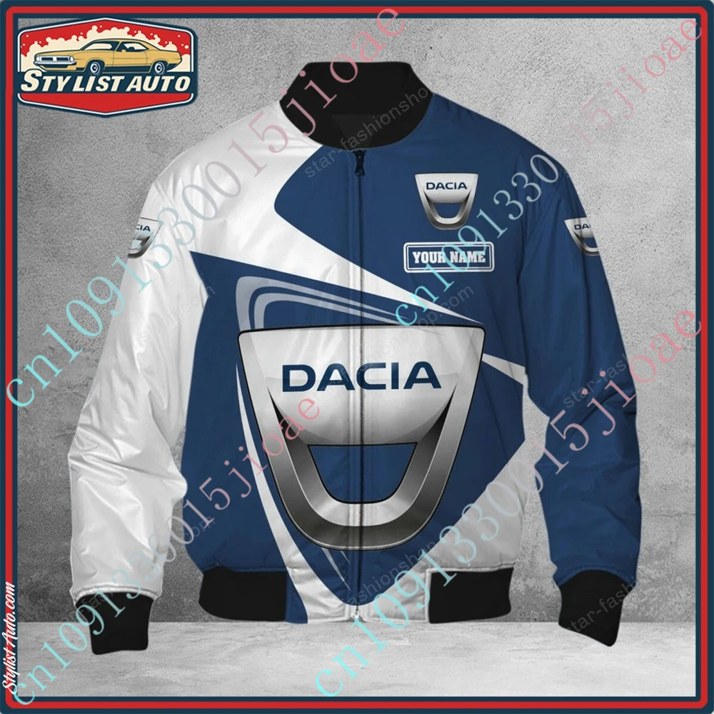 

Dacia Jackets For Men's Clothing Techwear Baseball Uniform Bomber Jacket Thick Coat Harajuku Parkas Windbreaker Custom Logo