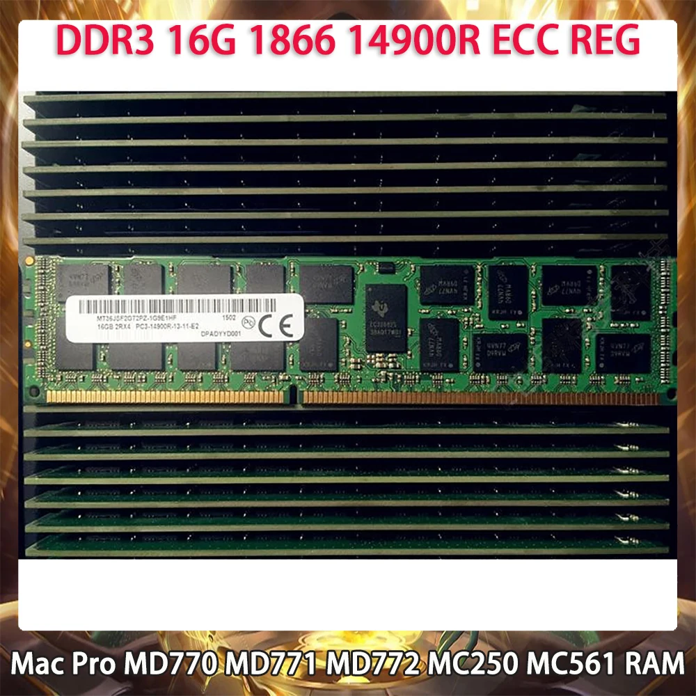 

For Apple Mac Pro MD770 MD771 MD772 MC250 MC561 PC Memory 16GB DDR3 16G 1866 14900R ECC REG RAM Works Perfectly Fast Ship