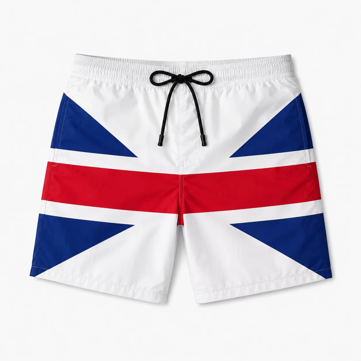Mens Union Jack Flag Swim Shorts Quick Dry Drawstring Beach Trunks Casual Summer Board Shorts