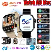 Ultra Ai 3Max smartwatch network card rotating camera original Android 9.0 modified Google Play Store global version smartwatch