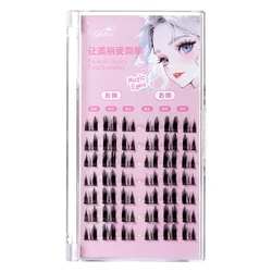 Yelix Cluster Manhua Lash Large Capacity Individual Lashes Mixed Tray DIY Lash Extensions Wispy Anime Lashes