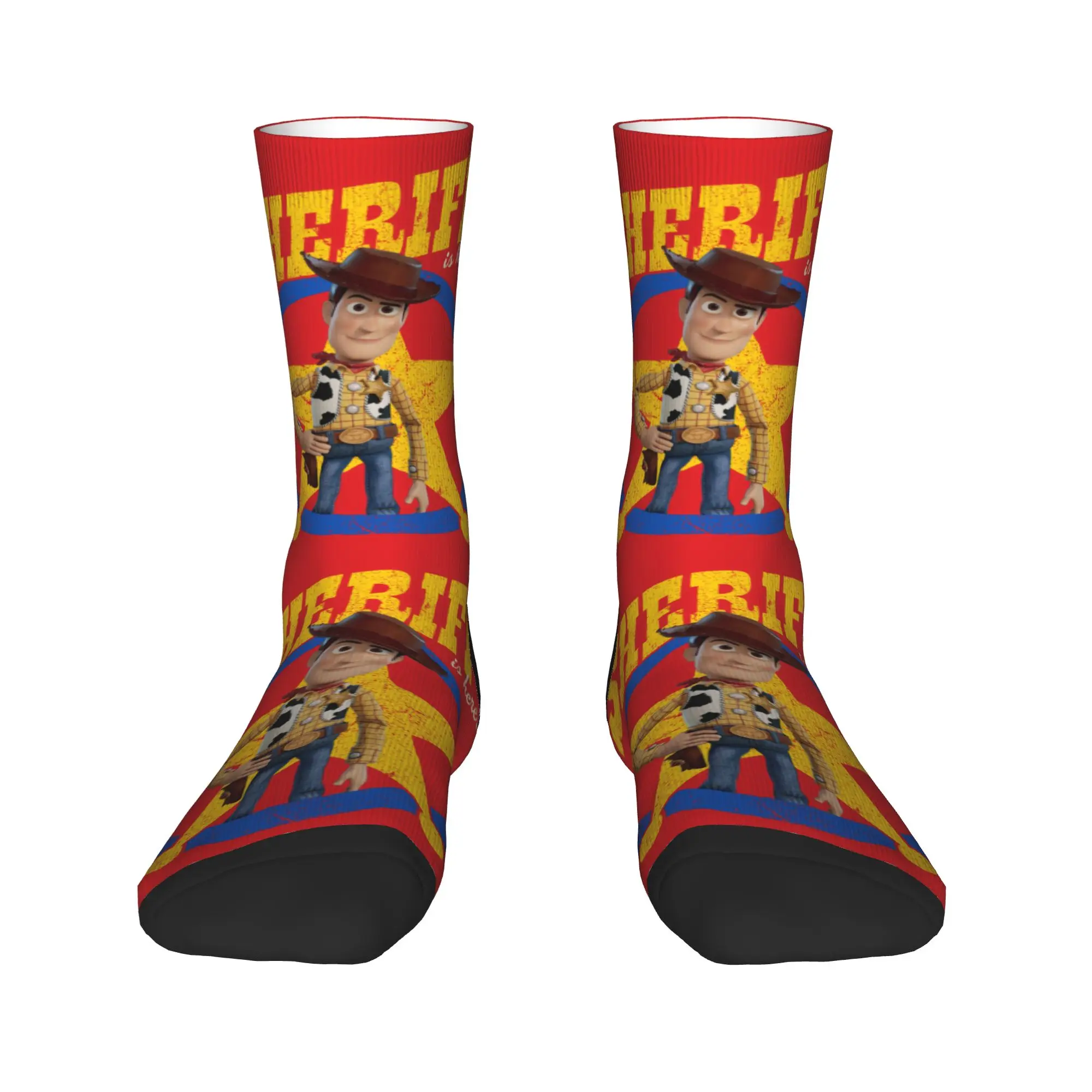 

Harajuku Toy Story Woody Socks Men Women Warm 3D Printing Basketball Sports Socks