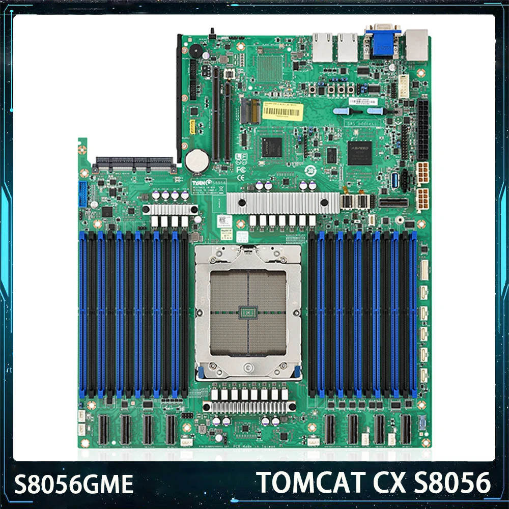 

S8056 S8056GME Server Motherboard For TYAN PCIe 5.0 DDR5 M.2 12 Channels Support EPYC 9004 Series Works Perfectly Fast Ship