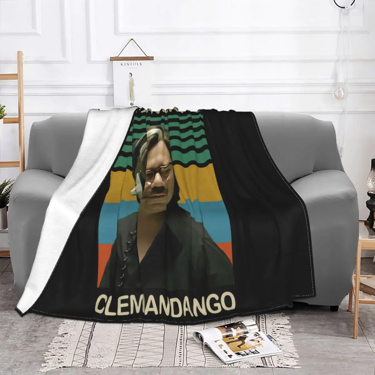 Yes I Can Hear You Clem Fandango Retro Comedy Tv Mens Cotton Vintage Harajuku Throw Blanket