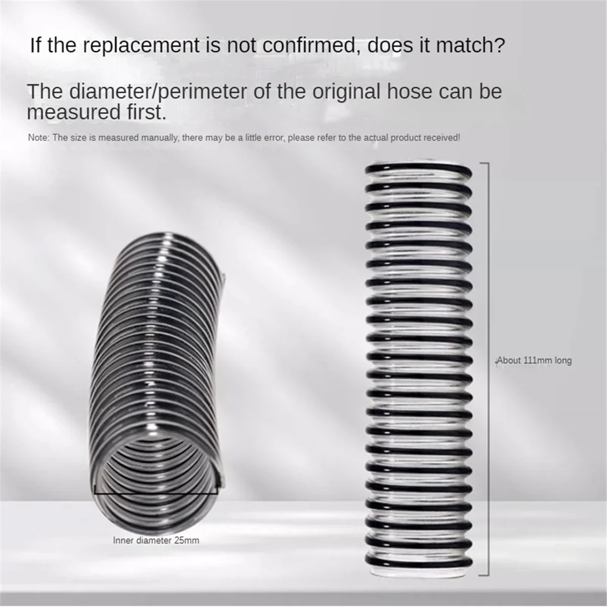 New 2pcs for Tineco Floor Series /Dreame Series Floor Scrubber Universal Sewage Pipe Spiral Hose Floor Brush Connecting Pipe