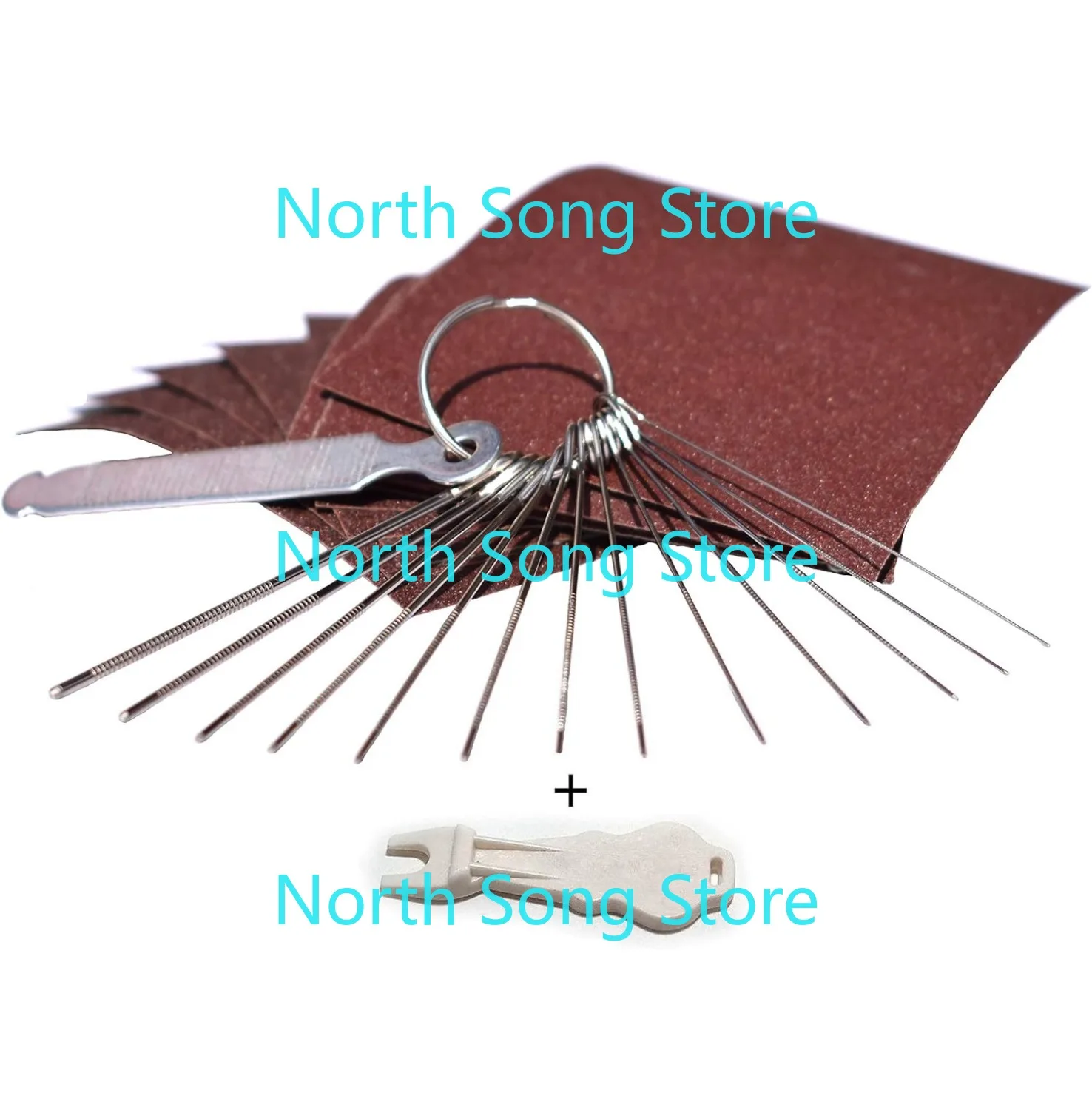 

Набор напильников для седла гитарного моста — 13 игольчатых напильников разных размеров с круглой поперечной секцией и наждачной бумагой из 9 предметов