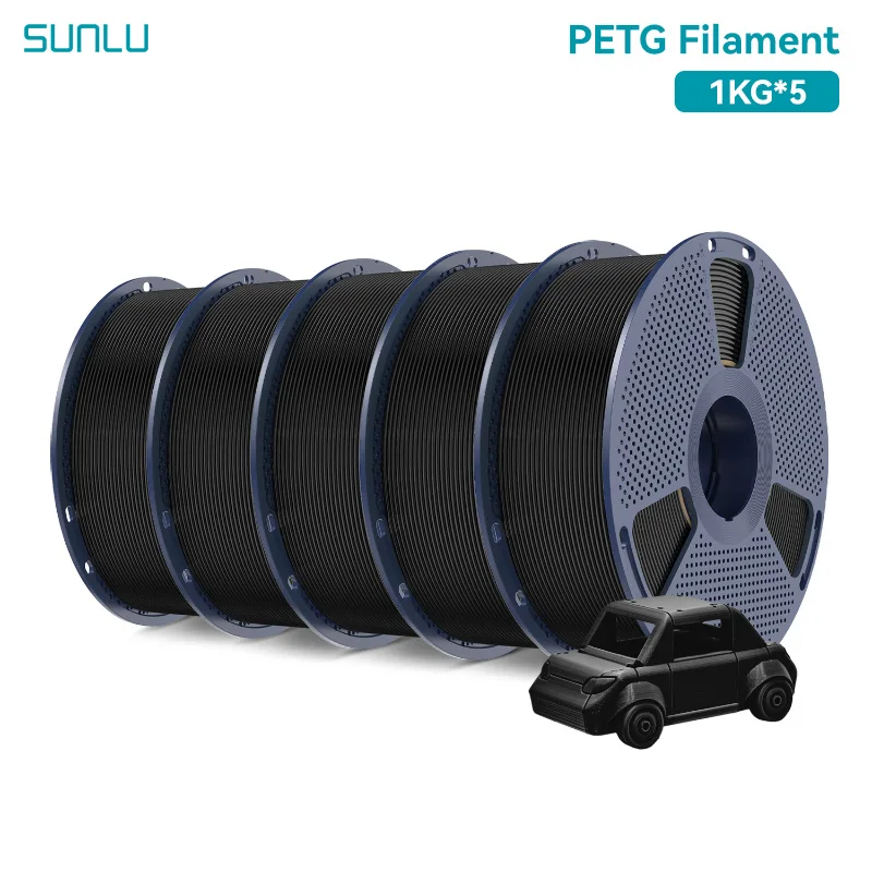 SUNLU PETG 1KG/2KG/3KG/5KG/10KG 3D-Drucker Filament 1,75mm Hohe Transparenz Toleranz +/-0,02mm DIY-Druck Lieferung 1-7 Tage
