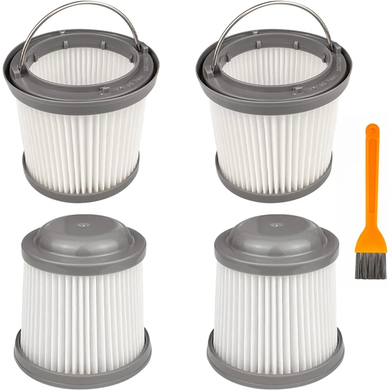 Filtro de repuesto PVF110 (paquete de 4) para aspiradora pivotante de mano Black And Decker BDH2000PL, filtros de aspiradora de mano lavables